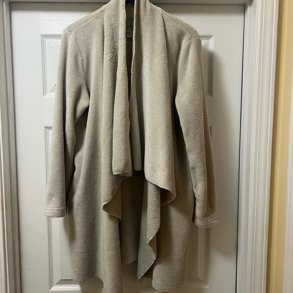 Nicole Miller Cream Drape Cardigan